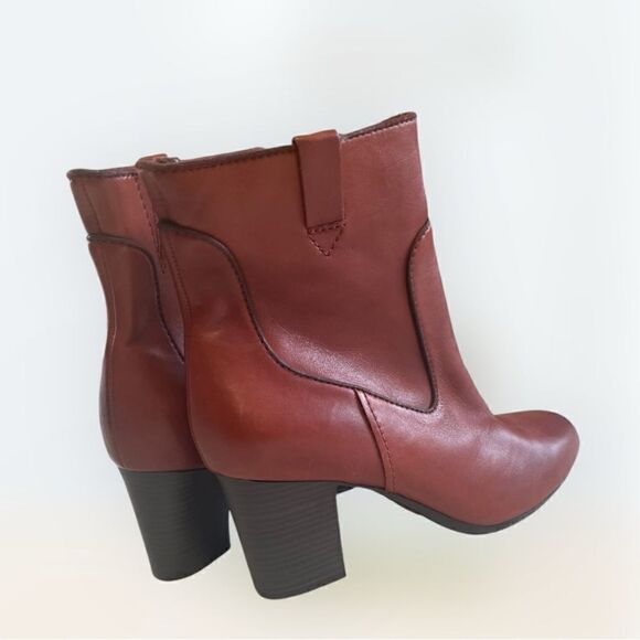 Clarks Women's Stroll Vine Ankle Boots Rust 10 - Picture 5 of 8